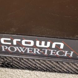 CROWN Power Amplifier POWER-TECH1 208 Watts Per Channel, Perfect Working Condition 