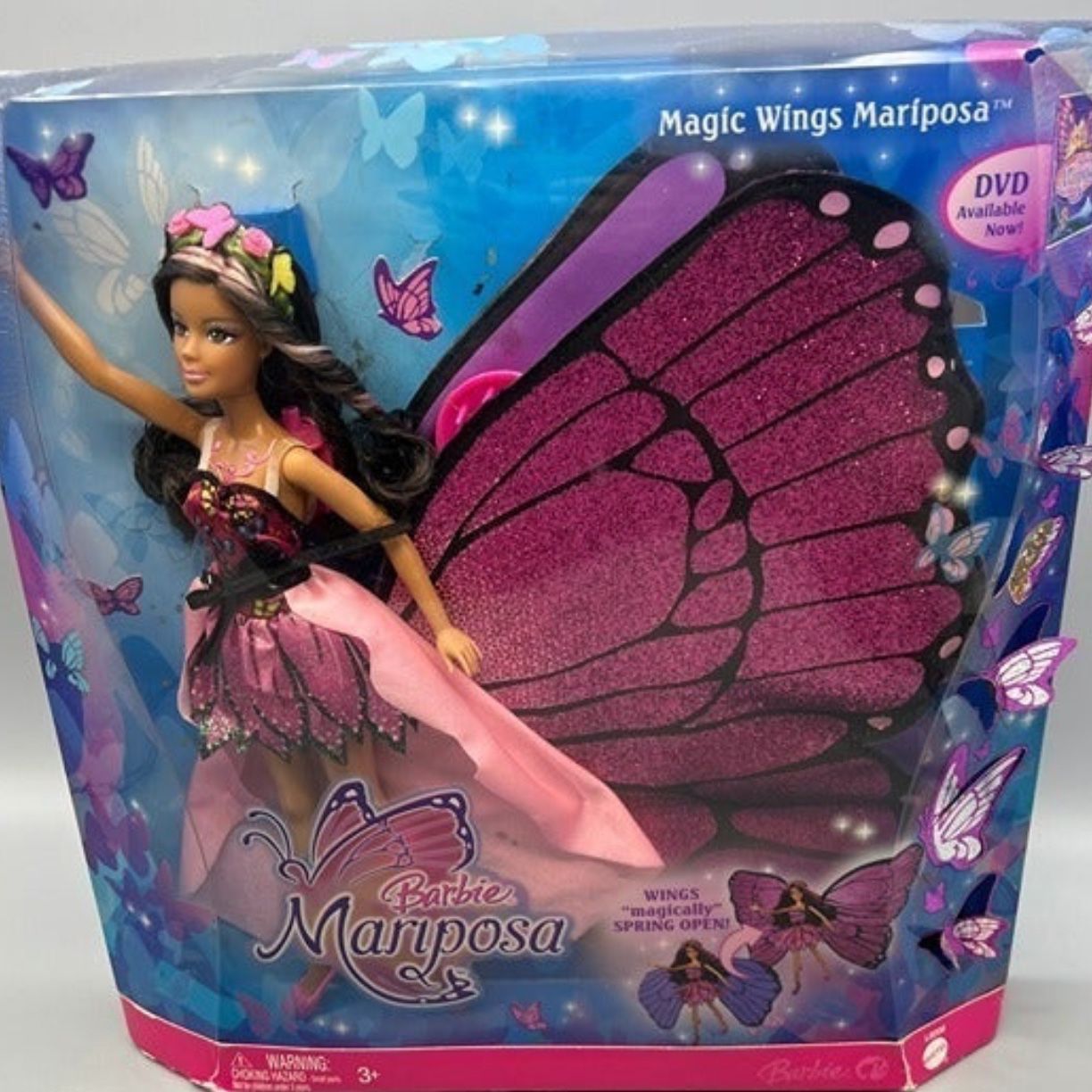 New in Box Hard To Find Barbie Mariposa Doll 