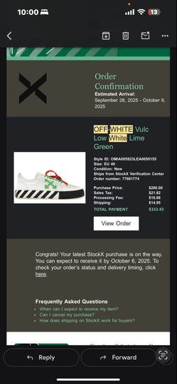 Off White Vulc Low White/lime Green
