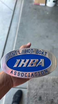 IHBA Int'l Hot Boat Association Metal Emblem Badge