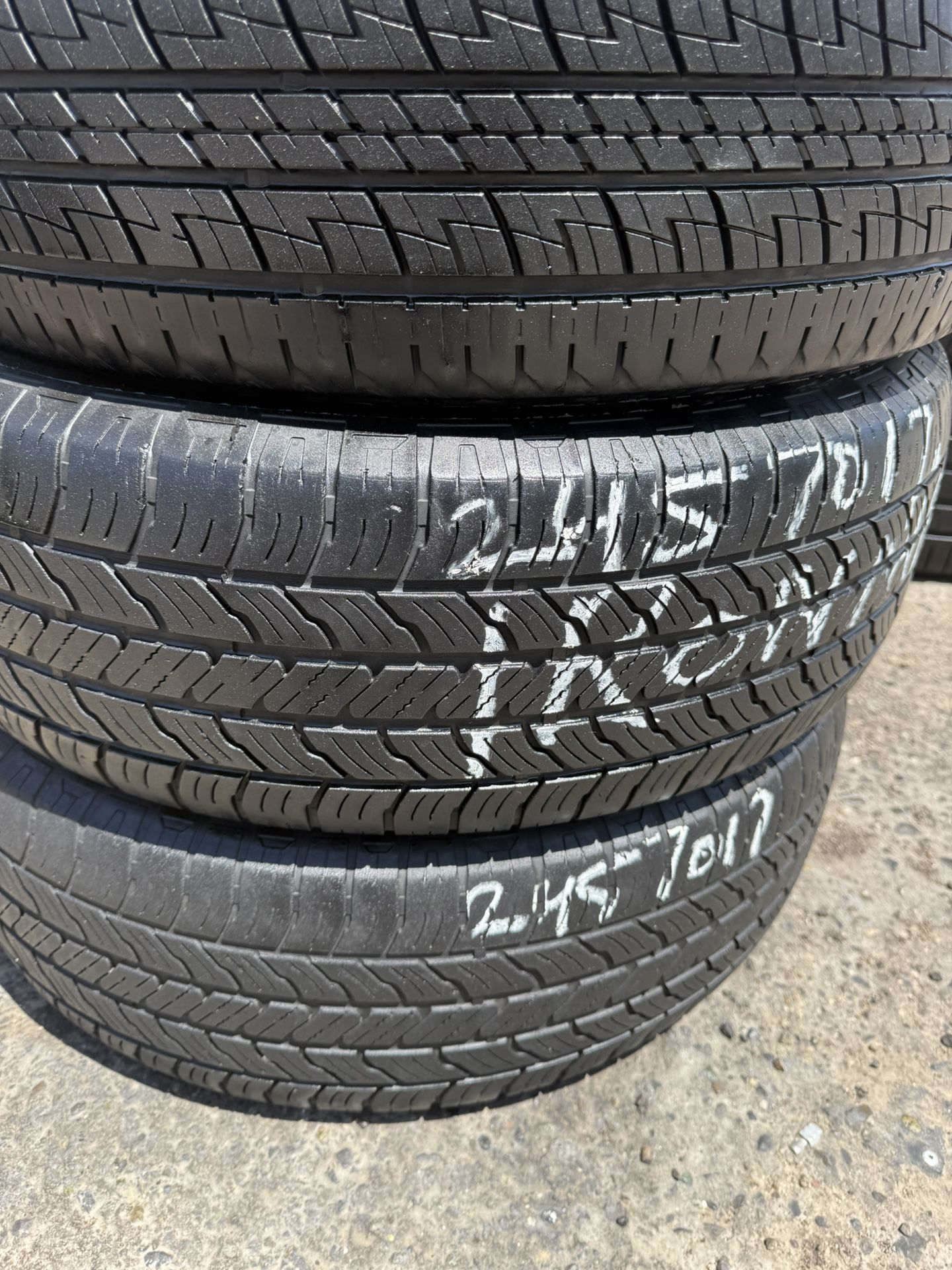 245/70r17 USED TIRES IRONMAN FOR SALE SET OF 2 TIRES $100 WITH INSTALLED CASH PRICE