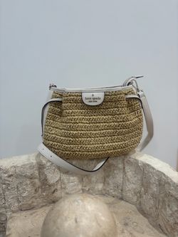Kate Spade Dumpling Straw Crossbody Bag