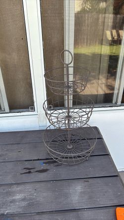 3 Tier Metal Basket