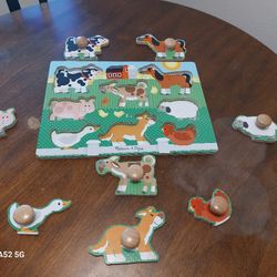 Farm Animal Puzzel & Learning ABC's/123's