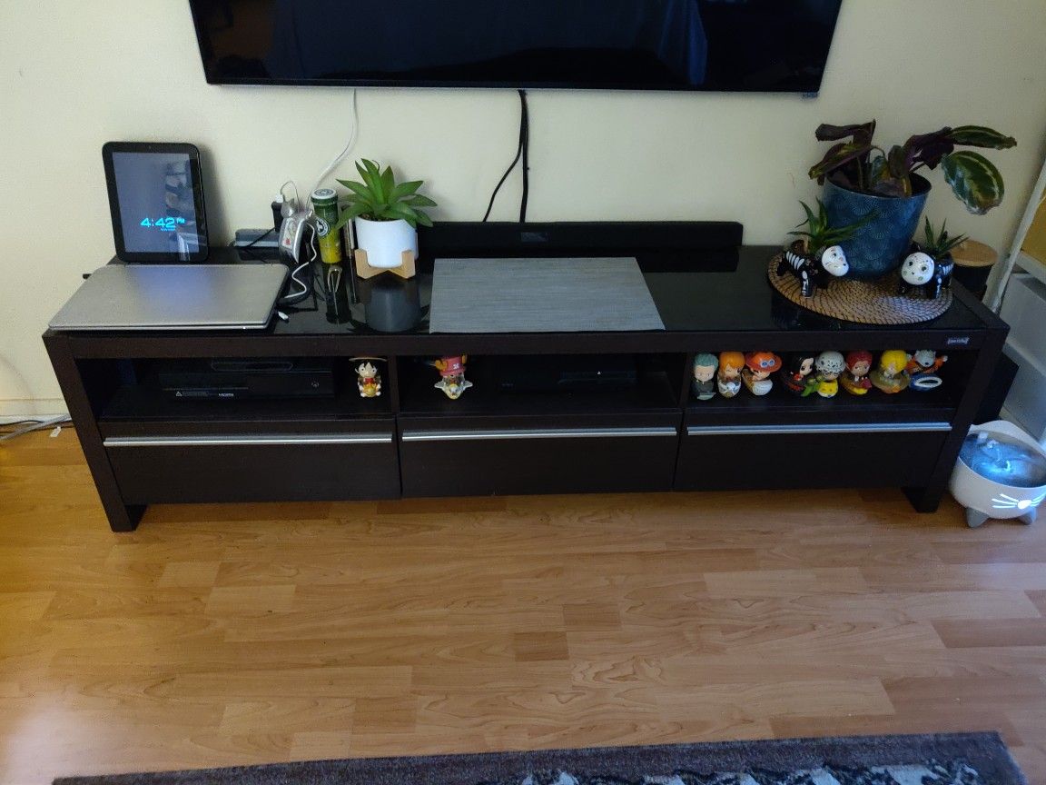 Television Console Table Stand And Entertainment Center