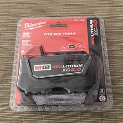 Milwaukee M18 XC 5.0ah batteries $60