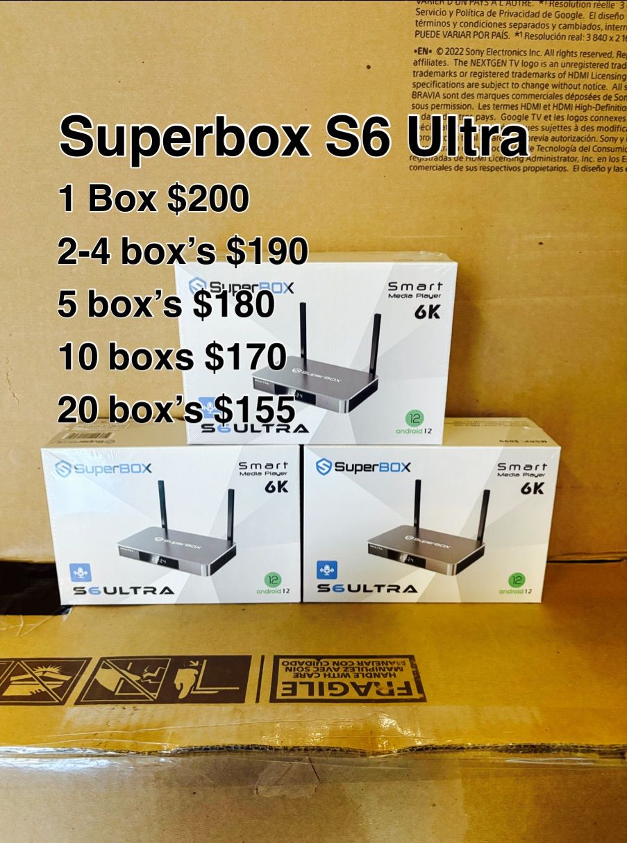 Superbox S6 ultra new 2024 model wholesale reseller s6 ultra super box
