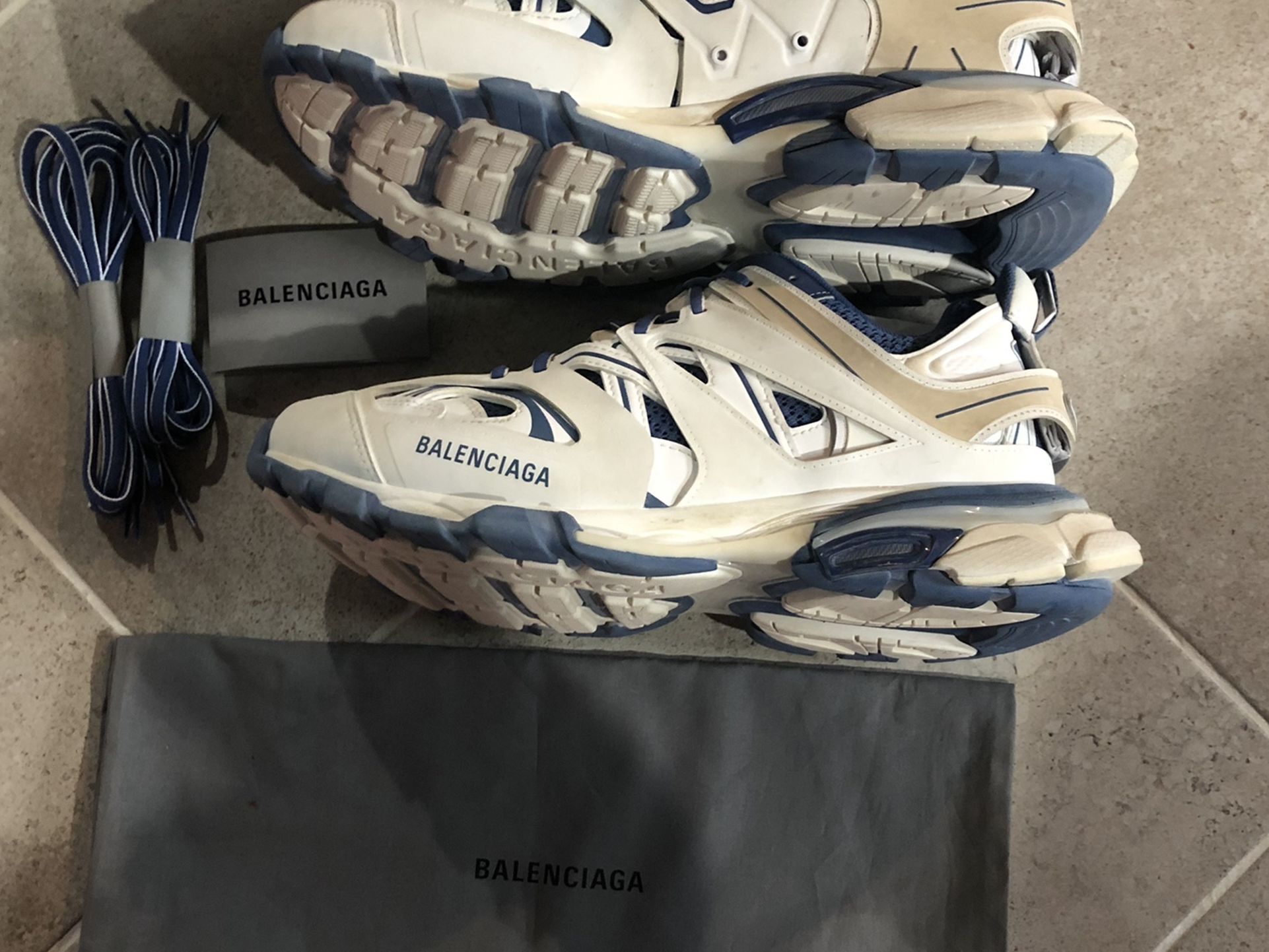 Balenciaga Track Sneakers White/Blue