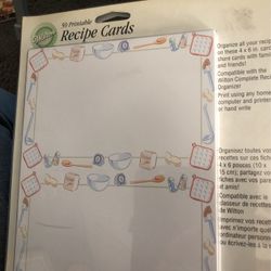 50 Printable Recipe Cards By Wilton