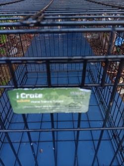 DOG CRATE S/M; SANTITIZED