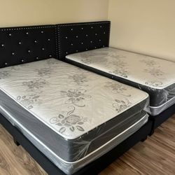 Cama individual 🛏️ con colchón incluido y cabecero.
Envío a domicilio gratuito 🚚