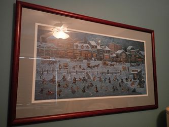 Charles wysocki framed picture