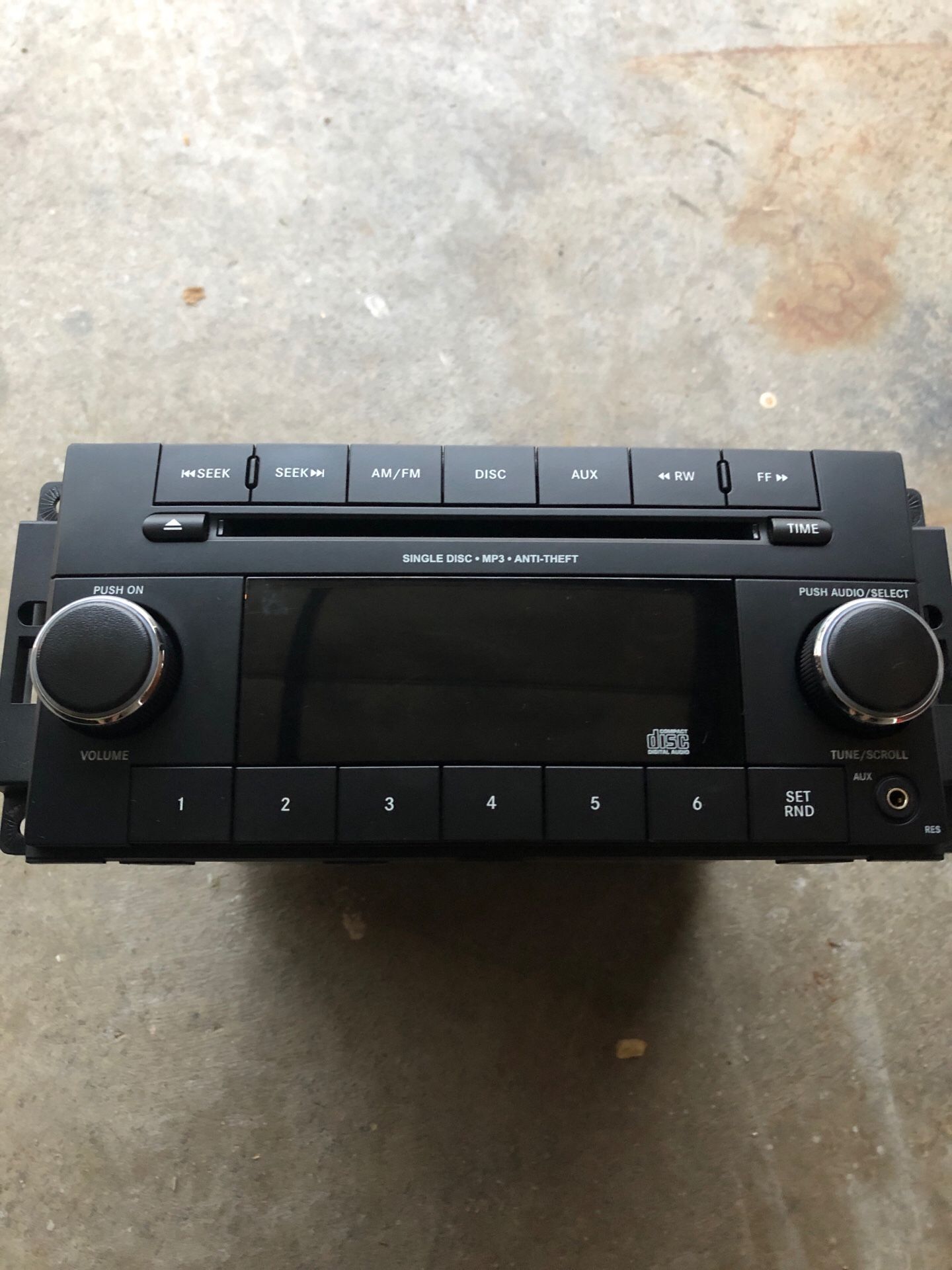 2014 Jeep JK stock radio