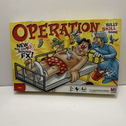 MB Games Operation Board Game – Silly Skill Game w/ Sound FX