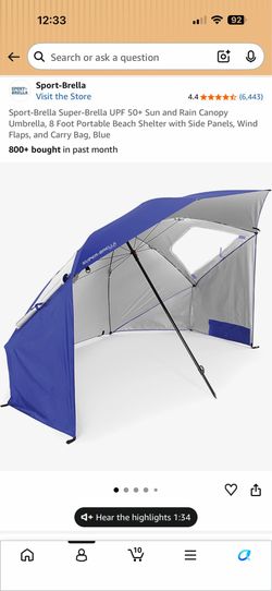 Beach umbrella