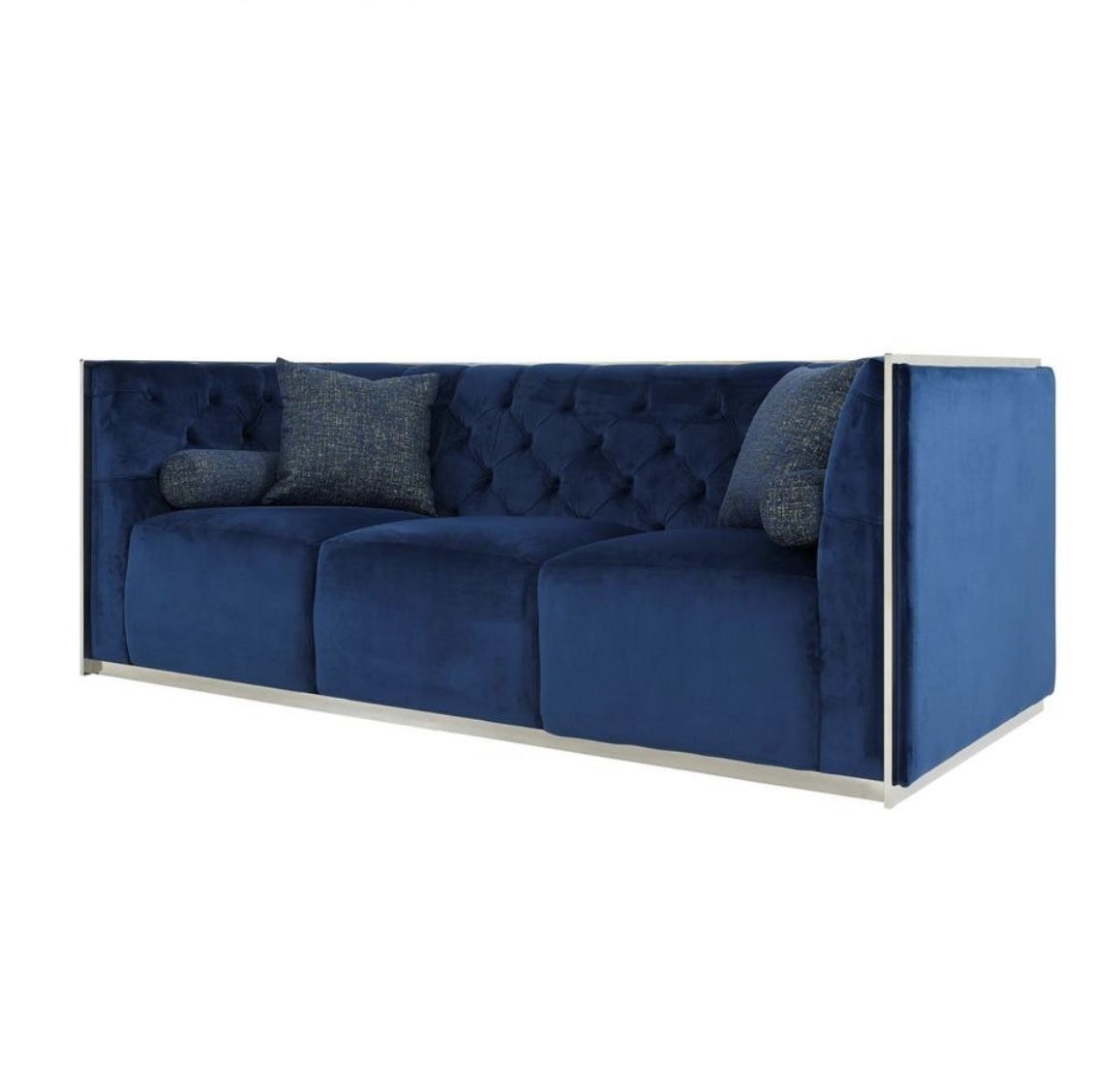 Blue Sofa And Loveseat 