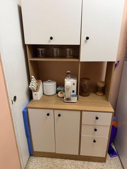 Modern Coffee Bar Cabinet / Kitchen Storage Cabinet