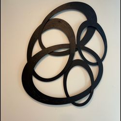 Modern black wall art