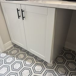 Laundry Cabinet White 