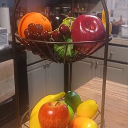 2 Tiered Decorative Fruit Stand