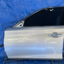 14-20 INFINITI Q50 FRONT LEFT DRIVER SIDE DOOR ASSEMBLY SILVER K23 