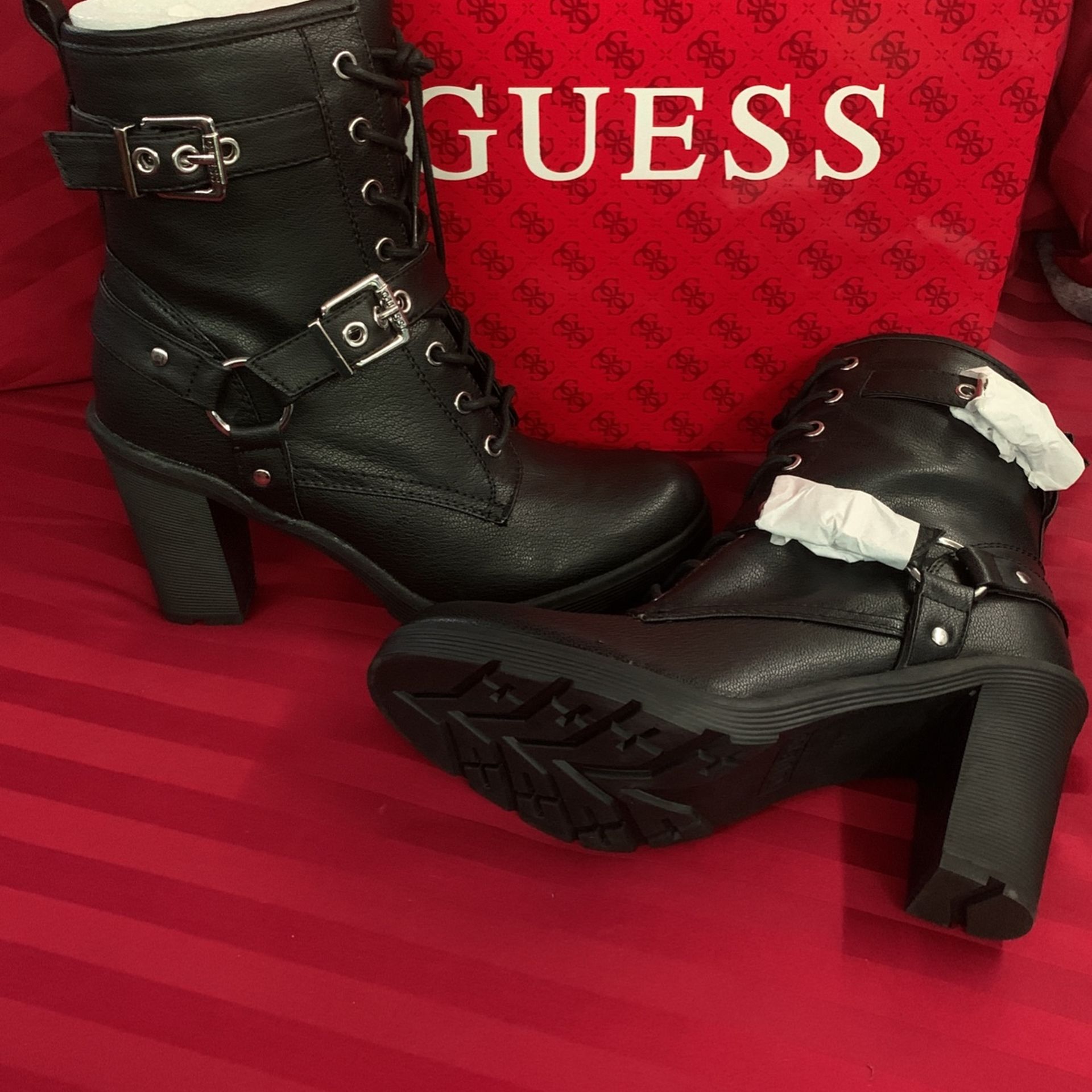 Guess WGSUSSEX Leather boots Size9.5