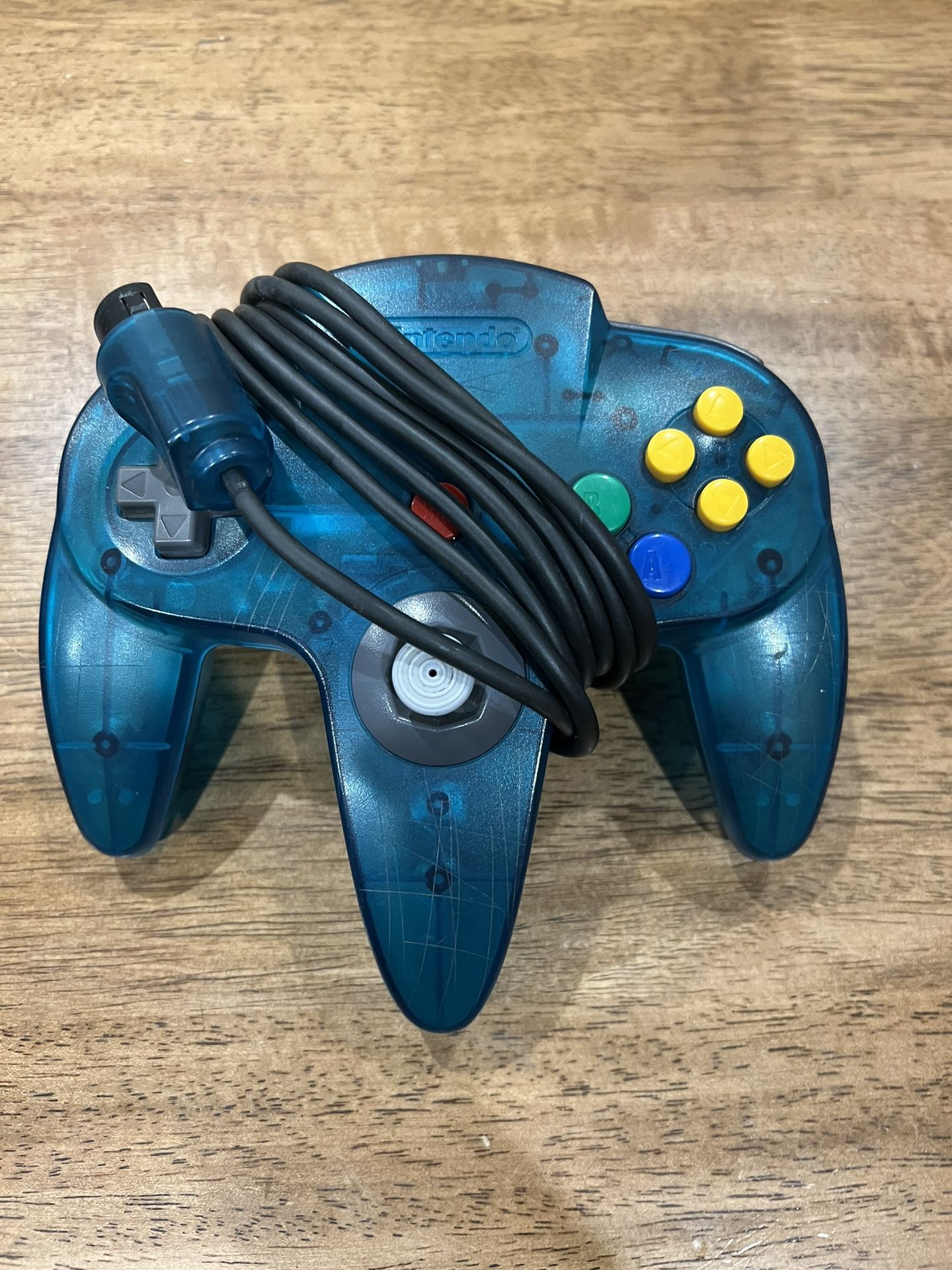 Nintendo N64 Ice Blue Controller OEM Teal Turquoise Authentic
