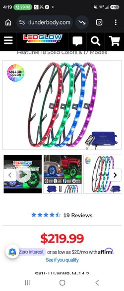 Million Color Wheel Ring LED Accent Lights Kit
