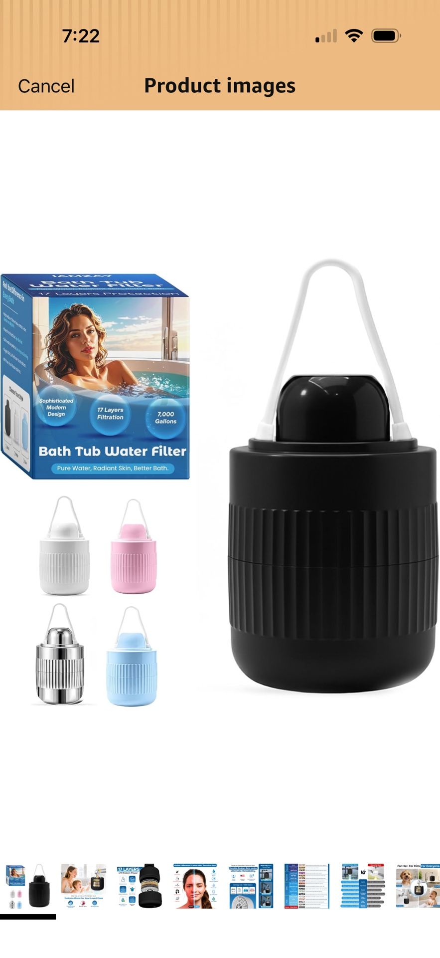 Bath tub Water filter