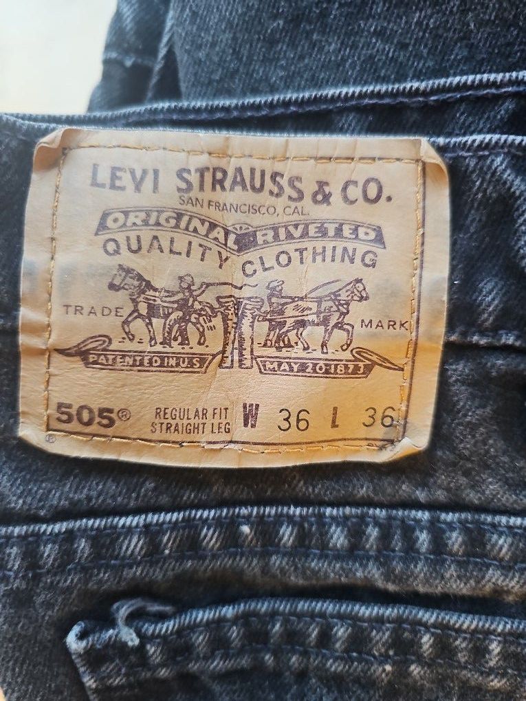 Mens Levi's 505 36x36 Jeans