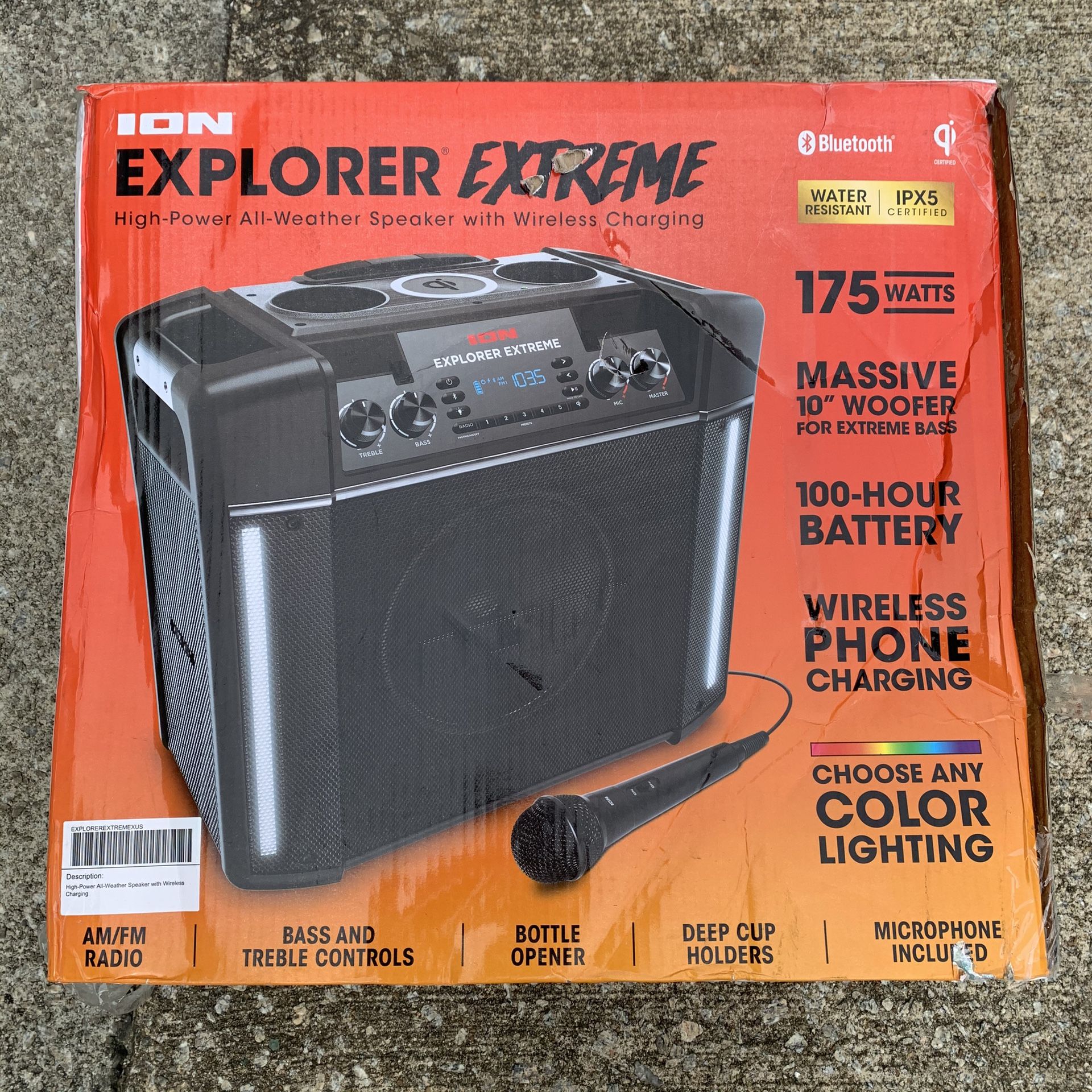 ION Audio Explorer Extreme Speaker In/Outdoor Bluetooth Rechargeable™