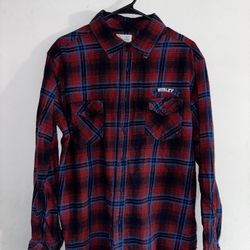 Hurley Plaid Flannel Button Down