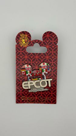DISNEY WORLD EPCOT Lattice Mickey Ears Pin NEW