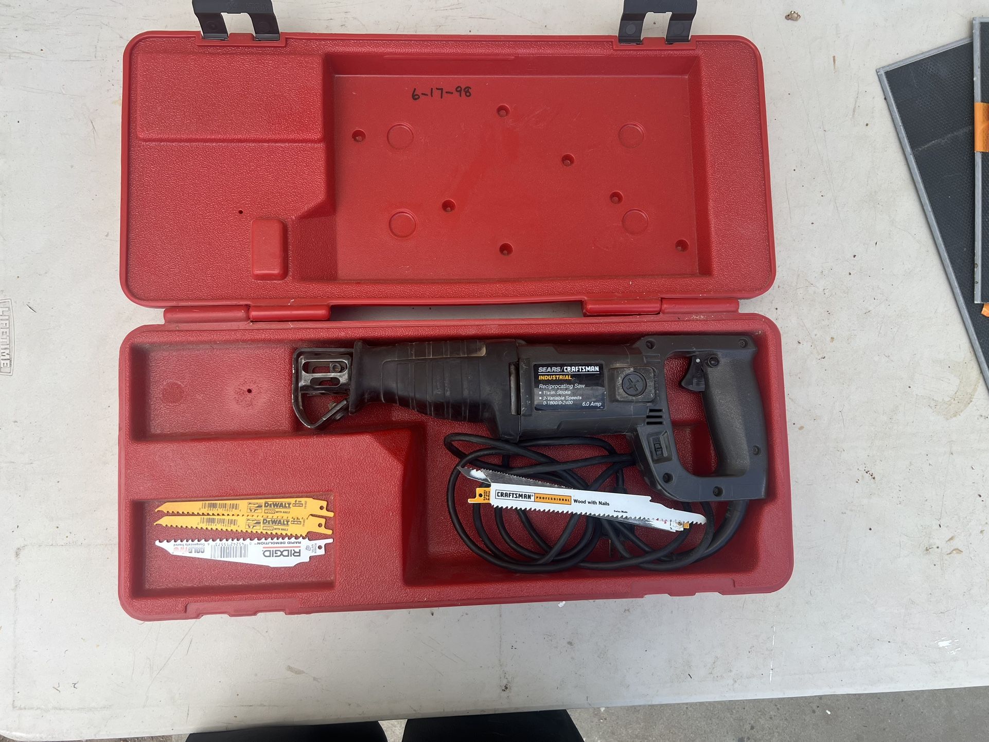 Sears Craftsman Reciprocating Saw