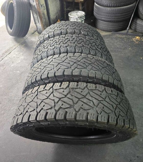 LT 285 55 20 FOUR USED TIRES 2 BFGOODRICH & 2 FUEL GRIPPERS short water