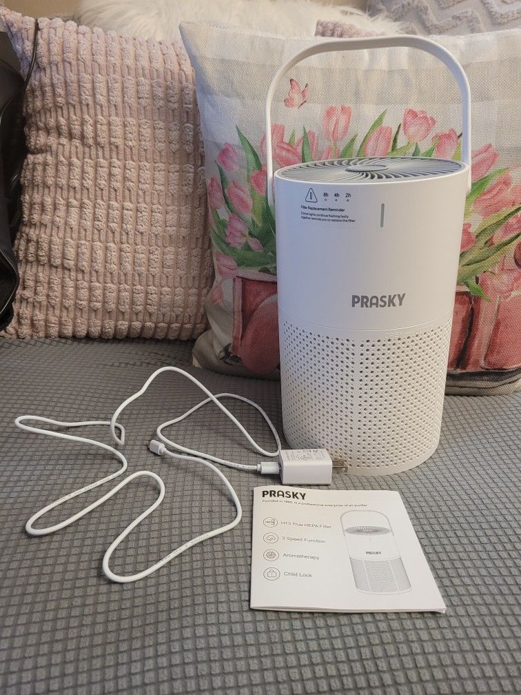 Prasky Portable AIR PURIFIER. H13 TRUE HEPA FILTER