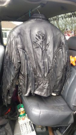 Women leather jacket