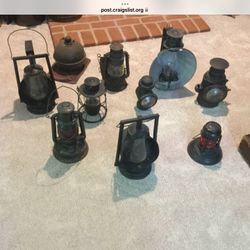 Antique Railroad/Road Hazard Lantern Lot