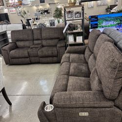Power Sofa And Loveseat