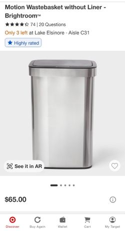 Motion Wastebasket without Liner - Brightroom