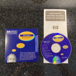 HP Pavilion Software Recovery CD for ONLY HP Pavilion PC
