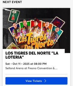 Los Tigres del Norte Concert GOOD SEATS FRONT ROW