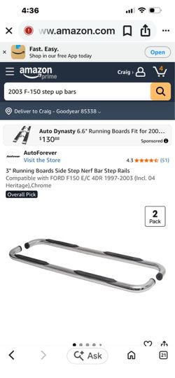 F-150 step rails set