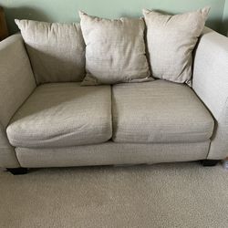Beige Loveseat  