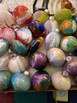 Tye Dye Ornaments 