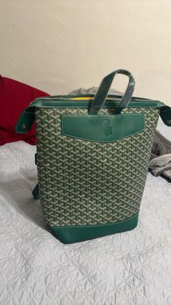 Green goyard backpack