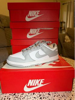 Nike Dunk Low Retro, White & Grey
