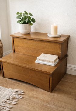 Wood Bed Step Stool Furniture