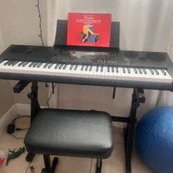Casio Piano With Chair And Stand