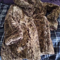 Vegan Leather, Faux Fur Reversible Jacket